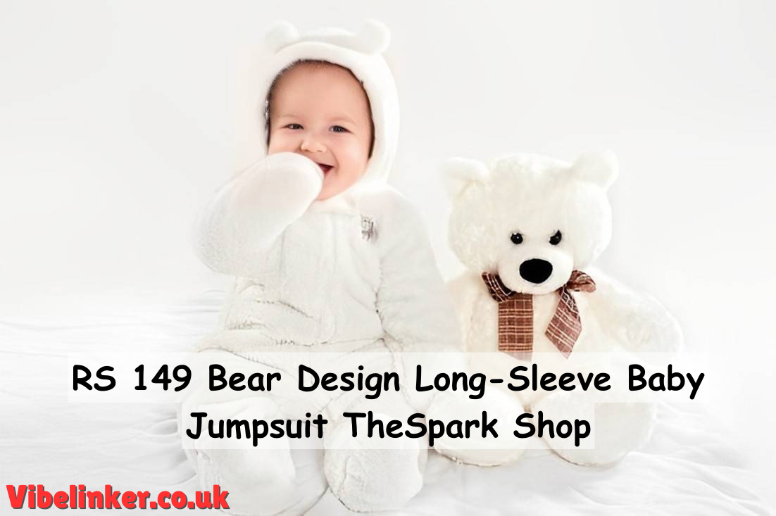 RS 149 Bear Design Long-Sleeve Baby Jumpsuit TheSpark Shop